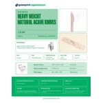 Greenprint Wrapped Heavy Weight Natural Agave Knife - 500/Case