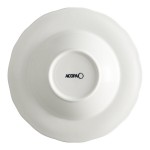 Acopa Condesa 11 oz. Pearl White Scalloped Wide Rim Porcelain Bowl - Sample
