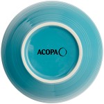 Acopa Capri 19 oz. Caribbean Turquoise Stoneware Bistro Bowl - Sample