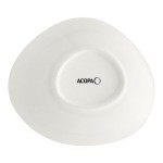 Acopa Nova 12 oz. Cream White Tall Coupe Stoneware Bowl - Sample