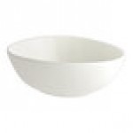 Acopa Nova 12 oz. Cream White Tall Coupe Stoneware Bowl - Sample
