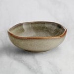 Acopa Highlands 1.5 oz. Round Skyfall Blue China Sauce Cup - Sample