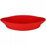 RAK Porcelain Chef's Fusion 11 oz. Ember Red Porcelain Frying Pan - 6/Case
