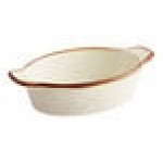 Acopa Keystone 4 oz. Vanilla Bean Porcelain Mini Rarebit Dish - 48/Case
