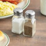 American Metalcraft 2 oz. Glass-Paneled Salt and Pepper Shaker - 72/Case