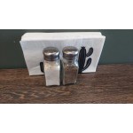 American Metalcraft 2 oz. Glass-Paneled Salt and Pepper Shaker - 72/Case