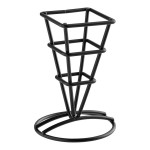 American Metalcraft SQFBBL Square Black Fry Cone Holder - 2 1/2 American Metalcraft SQFBBL Square Black Fry Cone Holder - 2 1/2