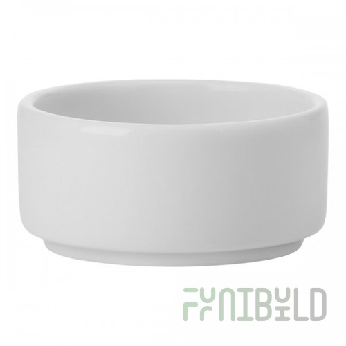 Luzerne Sentosa by 1880 Hospitality 1.25 oz. Bright White Porcelain Condiment Dish - 144/Case