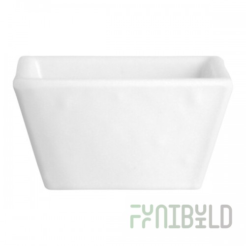 Creations Cali from Steelite International 1 oz. White Melamine Square Dish - 24/Case