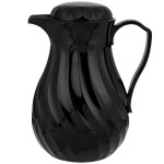 Vollrath 52174 SwirlServe 64 oz. Black Hot-N-Cold Beverage Server Vollrath 52174 SwirlServe 64 oz. Black Hot-N-Cold Beverage Server