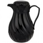 Vollrath 52174 SwirlServe 64 oz. Black Hot-N-Cold Beverage Server Vollrath 52174 SwirlServe 64 oz. Black Hot-N-Cold Beverage Server
