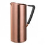 Service Ideas 64.2 oz. Slim Rose Gold Stainless Steel Pitcher with Guard X7025BSRGv2