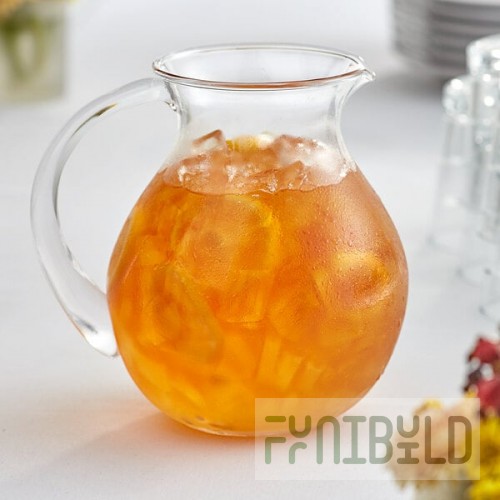 Acopa 94 oz. Fishbowl Glass Pitcher - 4/Case