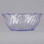 Cambro SRB13152 13 oz. Clear Plastic Swirl Bowl - 24/Case