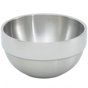 Vollrath 46669 10.1 Qt. Double Wall Stainless Steel Round Satin-Finished Serving Bowl Vollrath 46669 10.1 Qt. Double Wall Stainless Steel Round Satin-Finished Serving Bowl