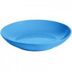TableCraft CW3130SBL 3.25 Qt. Sky Blue Cast Aluminum Tulip Salad Bowl