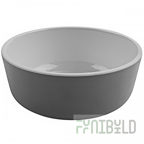 GET Roca Glazed 15 oz. White Melamine Soup / Salad Bowl - 24/Case
