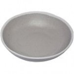 GET B-310-CRM Pottery Market 1.5 Qt. Glazed Cream Melamine Salad Bowl with Brown Trim - 12/Case