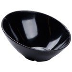 G.E.T. B-788 16 oz. Black Slanted Black Elegance Catering Bowl