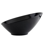 G.E.T. B-788 16 oz. Black Slanted Black Elegance Catering Bowl