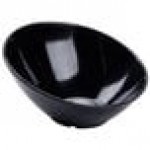 G.E.T. B-788 16 oz. Black Slanted Black Elegance Catering Bowl