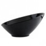 G.E.T. B-788 16 oz. Black Slanted Black Elegance Catering Bowl