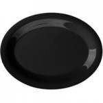 G.E.T. B-788 16 oz. Black Slanted Black Elegance Catering Bowl