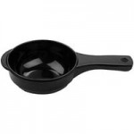 G.E.T. B-788 16 oz. Black Slanted Black Elegance Catering Bowl