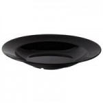 G.E.T. B-788 16 oz. Black Slanted Black Elegance Catering Bowl