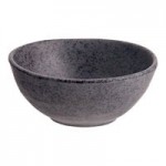 Acopa Cavern 2 oz. Dark Gray Round Melamine Ramekin - 24/Case