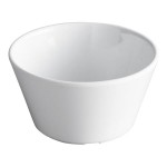 Acopa Foundations 8 oz. White Melamine Bouillon Cup - 12/Case