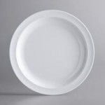 Acopa Foundations 8 oz. White Melamine Bouillon Cup - 12/Case