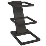Vollrath V9047900 Cubic Black Wood 2/3 Pan Tiered Stand Vollrath V9047900 Cubic Black Wood 2/3 Pan Tiered Stand
