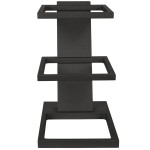 Vollrath V9047900 Cubic Black Wood 2/3 Pan Tiered Stand Vollrath V9047900 Cubic Black Wood 2/3 Pan Tiered Stand