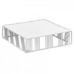 Cal-Mil 4103-3-15 Portland White Wire Rectangular Riser - 20 1/4