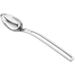 Vollrath 46721 Miramar® 2 oz. Stainless Steel Open Handle Solid Oval Serving Spoon