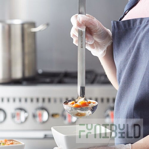 Vollrath 4980410 Jacob's Pride® 4 oz. One-Piece Stainless Steel Ladle