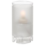 Hollowick 48017F Mini Satin Crystal Glass Cylinder Lamp Hollowick 48017F Mini Satin Crystal Glass Cylinder Lamp