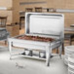 Choice 8 Qt. Full Size Folding Chafer with Classic Cover Choice 8 Qt. Full Size Folding Chafer with Classic Cover