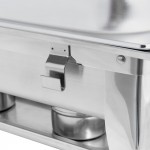 Choice 8 Qt. Full Size Folding Chafer with Classic Cover Choice 8 Qt. Full Size Folding Chafer with Classic Cover