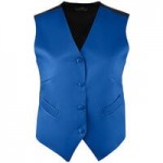 Henry Segal Women's Customizable Purple Satin Server Vest - 2XL