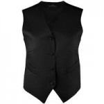Henry Segal Women's Customizable Purple Satin Server Vest - 2XL