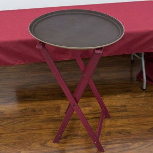 American Metalcraft Mahogany Wood Tray Stand - 38 American Metalcraft Mahogany Wood Tray Stand - 38