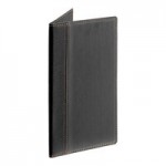 American Metalcraft MCCRBPBL Securit Black Check Presenter with Gold Corners