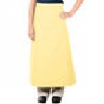 Intedge Yellow Poly-Cotton Bistro Apron with 2 Pockets - 38 Intedge Yellow Poly-Cotton Bistro Apron with 2 Pockets - 38