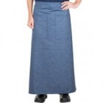 Intedge Yellow Poly-Cotton Bistro Apron with 2 Pockets - 38 Intedge Yellow Poly-Cotton Bistro Apron with 2 Pockets - 38