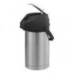 Service Ideas Color-Me-SVAC 3 Liter Brushed Stainless Steel Lined Airpot with Lever and Brown Top CTAL30BR Service Ideas Color-Me-SVAC 3 Liter Brushed Stainless Steel Lined Airpot with Lever and Brown Top CTAL30BR