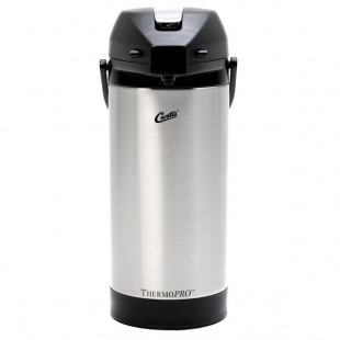 Curtis ThermoPro 3.8 Liter Stainless Steel Lined Airpot with Lever TLXA0101S000 - 6/Case