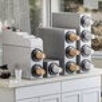 KleanTake by ServSense Stainless Steel Countertop 8-44 oz. Cup Dispenser Cabinet - 4 Slots