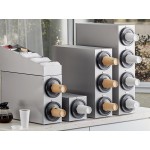 KleanTake by ServSense Stainless Steel Countertop 8-44 oz. Cup Dispenser Cabinet - 4 Slots